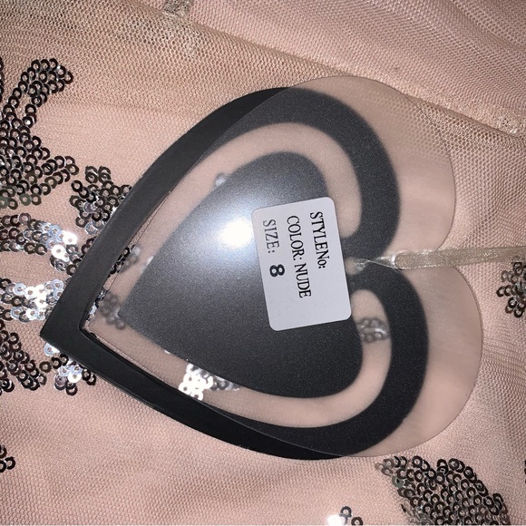 NWT ASOS Maxi Dress with Sequin Overlay - Picture 11 of 11